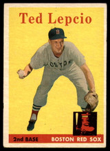 1958 Topps #29 Ted Lepcio UER EX++ Excellent++  ID: 104005