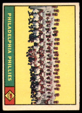 1961 Topps #491 Phillies Team Excellent+  ID: 197962