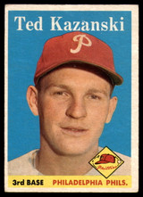 1958 Topps #36 Ted Kazanski EX++ Excellent++  ID: 104026