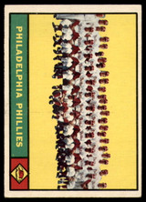 1961 Topps #491 Phillies Team EX++ Excellent++ 1961 Topps #491 Phillies Team EX++ Excellent++