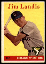 1958 Topps #108a Jim Landis EX++ Excellent++ ID: 104191 1958 Topps #108a Jim Landis EX++ Excellent++ ID: 104191