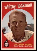 1959 Topps #411 Whitey Lockman UER Ex-Mint  ID: 139027