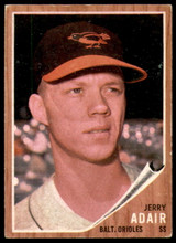 1962 Topps #449 Jerry Adair Excellent  ID: 189234
