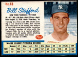 1962 Post Cereal #13 Bill Stafford Very Good  ID: 234570