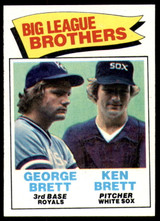 1977 Topps #631 George Brett/Ken Brett Big League Brothers Near Mint  ID: 189807