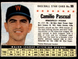 1961 Post Cereal #99 Camilo Pascual Very Good  ID: 224077