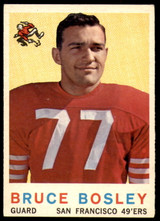 1959 Topps #166 Bruce Bosley Excellent+ RC Rookie  ID: 244857