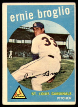 1959 Topps #296 Ernie Broglio Very Good RC Rookie ID: 230522 1959 Topps #296 Ernie Broglio Very Good RC Rookie ID: 230522