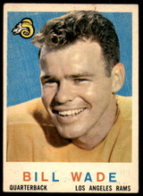 1959 Topps #110 Bill Wade Excellent  ID: 217750