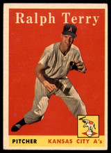 1958 Topps #169 Ralph Terry UER Excellent+ ID: 138684 1958 Topps #169 Ralph Terry UER Excellent+ ID: 138684
