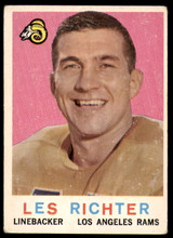 1959 Topps #84 Les Richter Poor 1959 Topps #84 Les Richter Poor