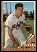 1962 Topps #75 Milt Pappas Ex-Mint ID: 188890 1962 Topps #75 Milt Pappas Ex-Mint ID: 188890