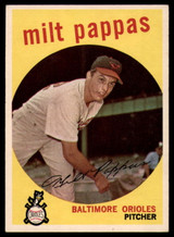 1959 Topps #391 Milt Pappas Ex-Mint 