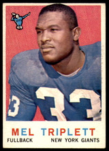 1959 Topps #160 Mel Triplett Excellent+ RC Rookie ID: 246754 1959 Topps #160 Mel Triplett Excellent+ RC Rookie ID: 246754