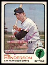 1973 Topps #101 Ken Henderson Signed Auto Autograph 