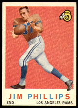 1959 Topps #142 Jim Phillips Excellent+ RC Rookie ID: 246779 1959 Topps #142 Jim Phillips Excellent+ RC Rookie ID: 246779