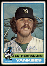 1976 Topps #406 Ed Herrmann Signed Auto Autograph 