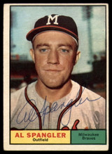 1961 Topps #73 Al Spangler Signed Auto Autograph 1961 Topps #73 Al Spangler Signed Auto Autograph