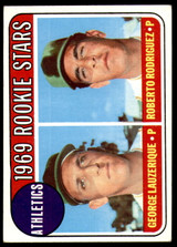 1969 Topps #358 George Lauzerique/Roberto Rodriguez Athletics Rookies Excellent+ RC Rookie ID: 249104 1969 Topps #358 George Lauzerique/Roberto Rodriguez Athletics Rookies Excellent+ RC Rookie ID: 249104
