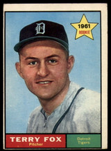 1961 Topps #459 Terry Fox Excellent RC Rookie ID: 156436