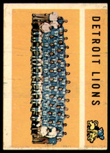 1960 Topps #50 Lions Team Very Good  ID: 242244