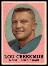 1958 Topps #81 Lou Creekmur NM+ 1958 Topps #81 Lou Creekmur NM+