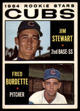 1964 Topps #408 Jimmy Stewart/Fred Burdette Cubs Rookies EX++ Excellent++ RC Rookie