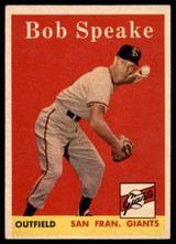 1958 Topps #437 Bob Speake EX++ Excellent++ ID: 107059 1958 Topps #437 Bob Speake EX++ Excellent++ ID: 107059