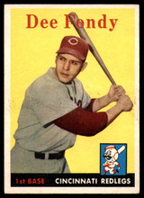 1958 Topps #157 Dee Fondy EX++ Excellent++  ID: 104516