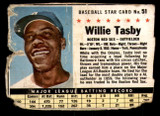 1961 Post Cereal #51 Willie Tasby Poor 