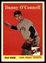 1958 Topps #166 Danny O'Connell EX++ Excellent++  ID: 104532