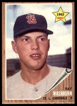 1962 Topps #19 Ray Washburn UER Near Mint RC Rookie  ID: 194397