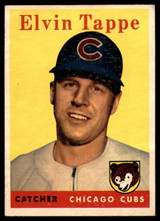 1958 Topps #184 Elvin Tappe UER EX++ Excellent++ ID: 120952 1958 Topps #184 Elvin Tappe UER EX++ Excellent++ ID: 120952