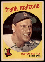1959 Topps #220 Frank Malzone Excellent+ ID: 161412 1959 Topps #220 Frank Malzone Excellent+ ID: 161412