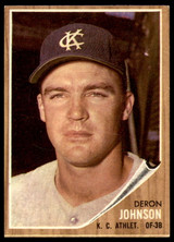 1962 Topps #82 Deron Johnson Excellent+ ID: 194692 1962 Topps #82 Deron Johnson Excellent+ ID: 194692