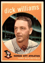 1959 Topps #292 Dick Williams Excellent+ ID: 190599 1959 Topps #292 Dick Williams Excellent+ ID: 190599