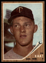 1962 Topps #21 Jim Kaat Excellent+  ID: 169355