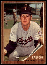1962 Topps #164 Hal Naragon Excellent+ ID: 169110 1962 Topps #164 Hal Naragon Excellent+ ID: 169110