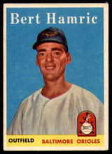 1958 Topps #336 Bert Hamric EX++ Excellent++ 1958 Topps #336 Bert Hamric EX++ Excellent++