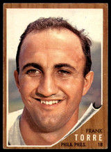 1962 Topps #303 Frank Torre Excellent+ ID: 189103 1962 Topps #303 Frank Torre Excellent+ ID: 189103