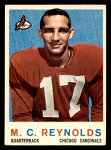 1959 Topps #135 M.C. Reynolds Very Good RC Rookie 