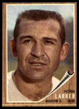 1962 Topps #23 Norm Larker Near Mint  ID: 179382
