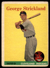1958 Topps #102 George Strickland VG/EX Very Good/Excellent 1958 Topps #102 George Strickland VG/EX Very Good/Excellent