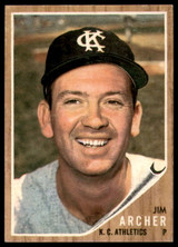 1962 Topps #433 Jim Archer Ex-Mint  ID: 189221