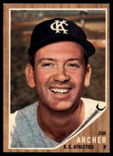 1962 Topps #433 Jim Archer Ex-Mint  ID: 170099