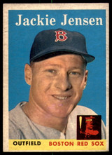 1958 Topps #130 Jackie Jensen UER VG-EX ID: 186145 1958 Topps #130 Jackie Jensen UER VG-EX ID: 186145