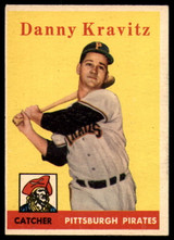 1958 Topps #444 Danny Kravitz EX Excellent ID: 107070 1958 Topps #444 Danny Kravitz EX Excellent ID: 107070
