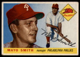 1955 Topps #130 Mayo Smith MG Very Good RC Rookie ID: 138568