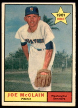 1961 Topps #488 Joe McClain Excellent RC Rookie  ID: 197961
