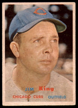 1957 Topps #186 Jim King EX Excellent 